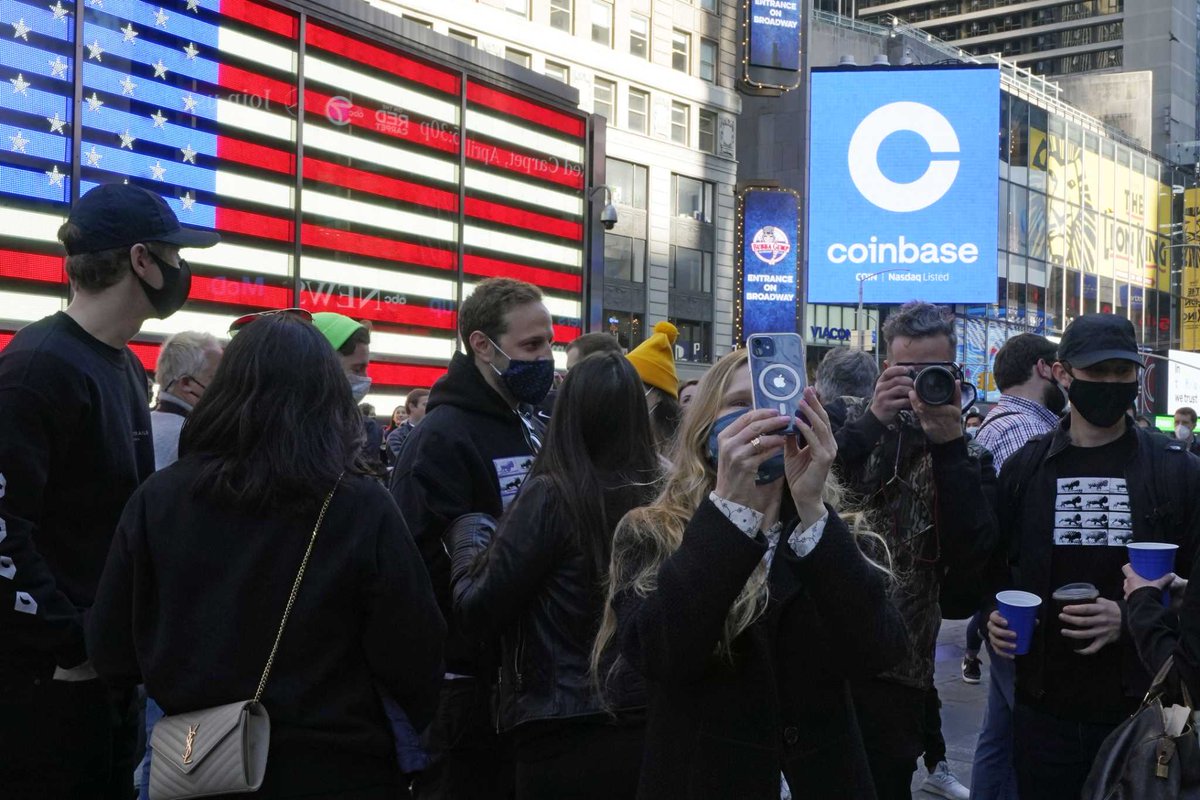 bitcoinagile's tweet photo. Coinbase is here: A cryptocurrency exchange goes public #DanielIves #LuleDemmissie #DavidTrainer #UnitedStates #Street #NorthAmerica #AP #Nasdaq #Wedbush #MCComplete-State&National #U.S.FederalReserve #PayPal #Tesla #Visa https://t.co/ZUCLYykZLd https://t.co/O996ZHEGnx