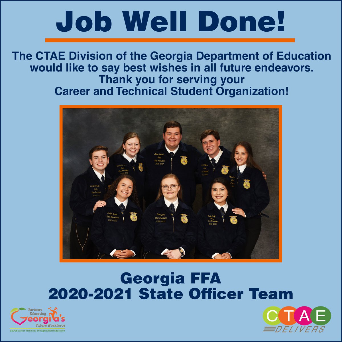 GeorgiaCTAE's tweet photo. #CTAEDelivers @GA_FFA Georgia FFA Association https://t.co/5C2HErmD3O