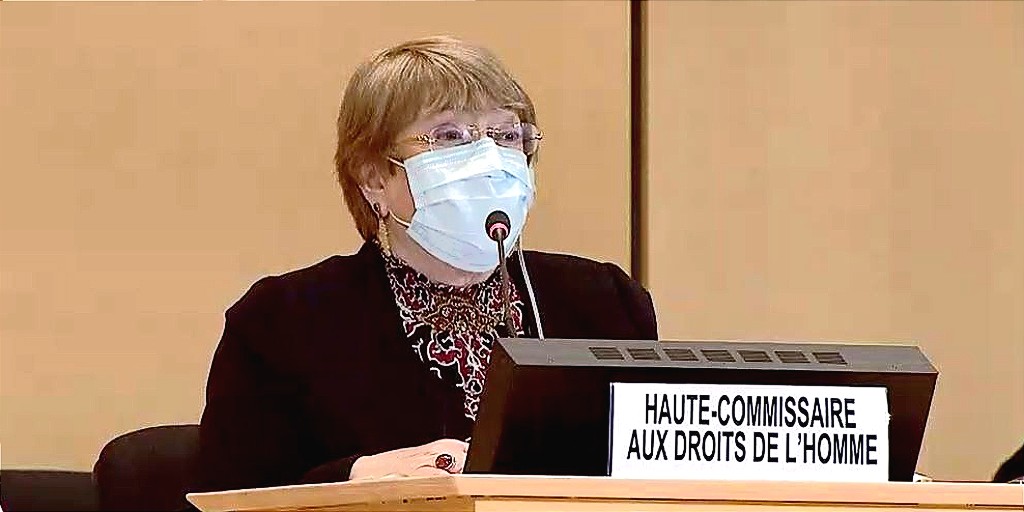 UN_HRC's tweet photo. 🗨️"I fear the situation in #Myanmar is heading towards a full-blown conflict. States must not allow the deadly mistakes of the past in #Syria and elsewhere to be repeated."

- @mbachelet, UN High Commissioner for Human Rights

READ 👉 https://t.co/6IEcUWTFB2 https://t.co/LcwqmI9Vn1