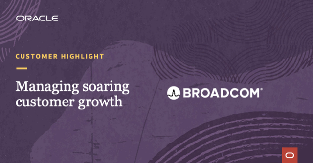 sfioretti's tweet photo. How does a brand like @Broadcom get a unified view of the customer? With a data-first approach across front-office and back-office systems, Broadcom manages soaring customer growth with @OracleCX Sales, #CPQ, and #DataFox. https://t.co/H8L5qJdG3u https://t.co/rMc7wgfBTN