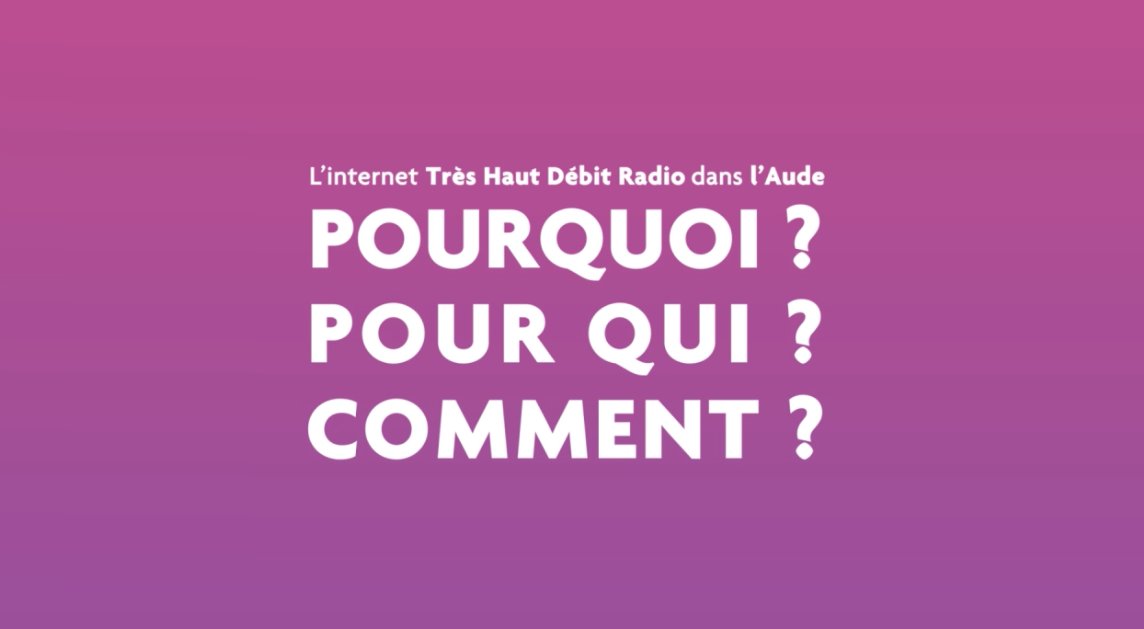 Le #SYADEN vous présente l'Internet Très Haut Débit Radio. Pour en savoir plus, une vidéo pédagogique mettant en valeur ce service vous est présentée. Rendez-vous sur : syaden.net/nos-metiers/te…
 #aménagement #numérique #trèshautdébit #aude