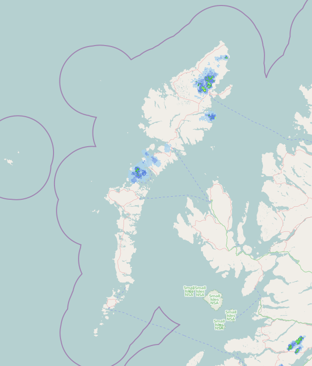 gmrpetricca's tweet photo. Nice view of the weak convergence today over the #WesternIsles, in particular over the #IsleofLewis and over the #SoundofHarris. #OuterHebrides
Small localised cells with weak rainshowers, even if we are under an anticyclonic area. #scottishweather #WRF https://t.co/JYwnu8MBv5
