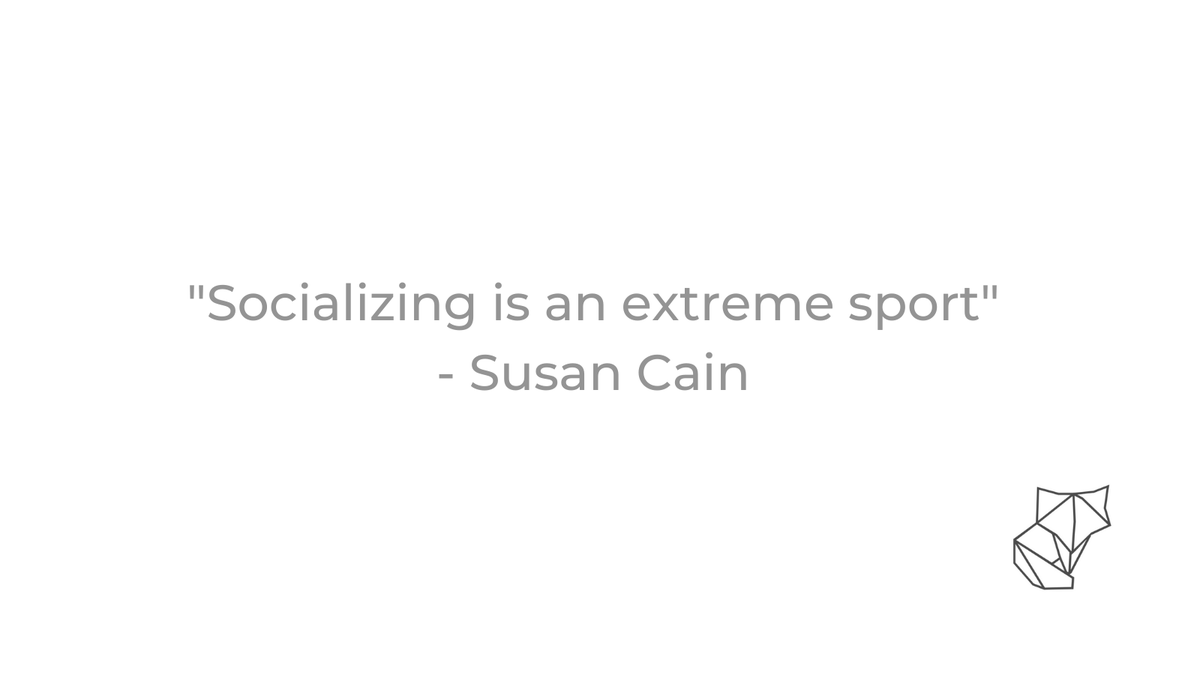 Socializing is an extreme sport for introverts.

But it's also where some of the magic in life happens.

Finding the right balance (with the right people) has usually been the key to my happiness.