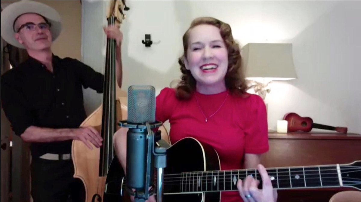 AlexPangman's tweet photo. Enjoyed playing a few tunes last weekend for a Zoom party which bid farewell to one of the best #swingdance venues in Canada, #DovercourtHouse Ballroom. Iโm gonna MISS that place (heck I already do) both as a dancer & perfomer. Thanks @torontolindyhop Simon Threkeld etc ๐๐ฉ๐ https://t.co/WaC7GuQp3V