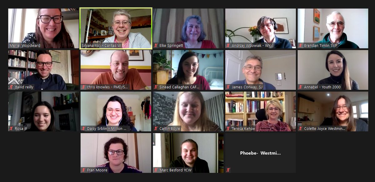 A very lively 1st meeting to discuss youth ministry across <a href="/RCWestminster/">Westminster Diocese</a>. Great to strengthen links, learn from each other, hear about current &amp; future initiatives (incl one with <a href="/SrsBonSecours/">Sisters Bon Secours</a>) - and begin to look at how, together we can support young people post #pandemic