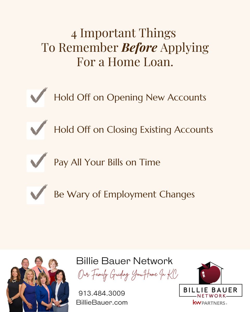 KCREALTOR_Bauer's tweet image. Before you begin the pre-approval process 

#HomeLoanProcess #HomeLoan #PreApprovalProcess #PreApproved #HomeOwner #MortgageOfficer #LoanOfficer #mortgage #HomeLoanTips
