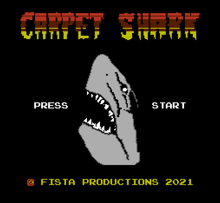MetalJesusRocks's tweet photo. Got sent this crazy NES game CARPET SHARK 😂 You play as a shark soul trapped in a carpet that tries to eat people. Freakin' HILARIOUS! Cool it got a physical release but I guess the .rom is free if you just wanna play it. Check it out: https://t.co/Lg2cXJG6Yn https://t.co/lqkKBkczz9