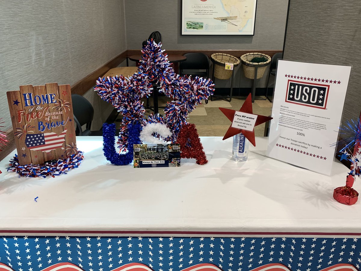 USO_SC's tweet photo. Thank you @HarrisTeeter Indian Land, SC for your support of @the_USO and those we serve! #MoreThanThanks #BeTheForce #RoundUpAtTheRegister https://t.co/prOosl2oKS