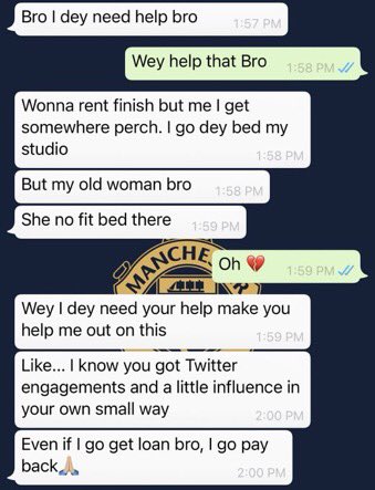 QuistDzifa's tweet photo. We've tried all means but nothing is working. We beg you to support us... Even if it's loan we are willing to take and pay back later. HELP A BROTHER 💔

0207805069 - Nathaniel Mensah 😭

Please retweet too... A helper could be on your timeline 🙏🏽 https://t.co/r3QWTZ9xz7