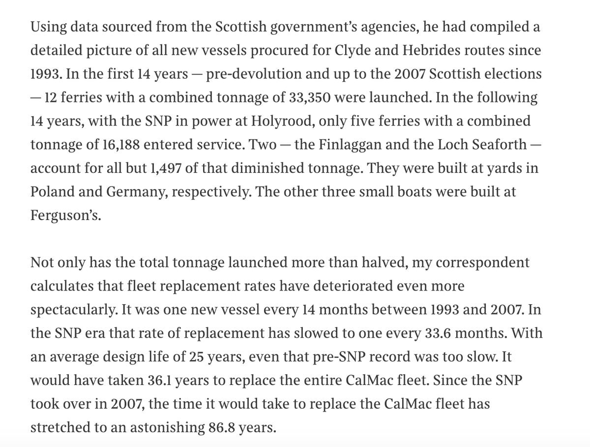 alexmassie's tweet photo. If you live on - or regularly visit - the Scottish islands, you find this Alf Young piece depressingly revealing. https://t.co/5ZpCojtM5L https://t.co/yTAXUYxizN