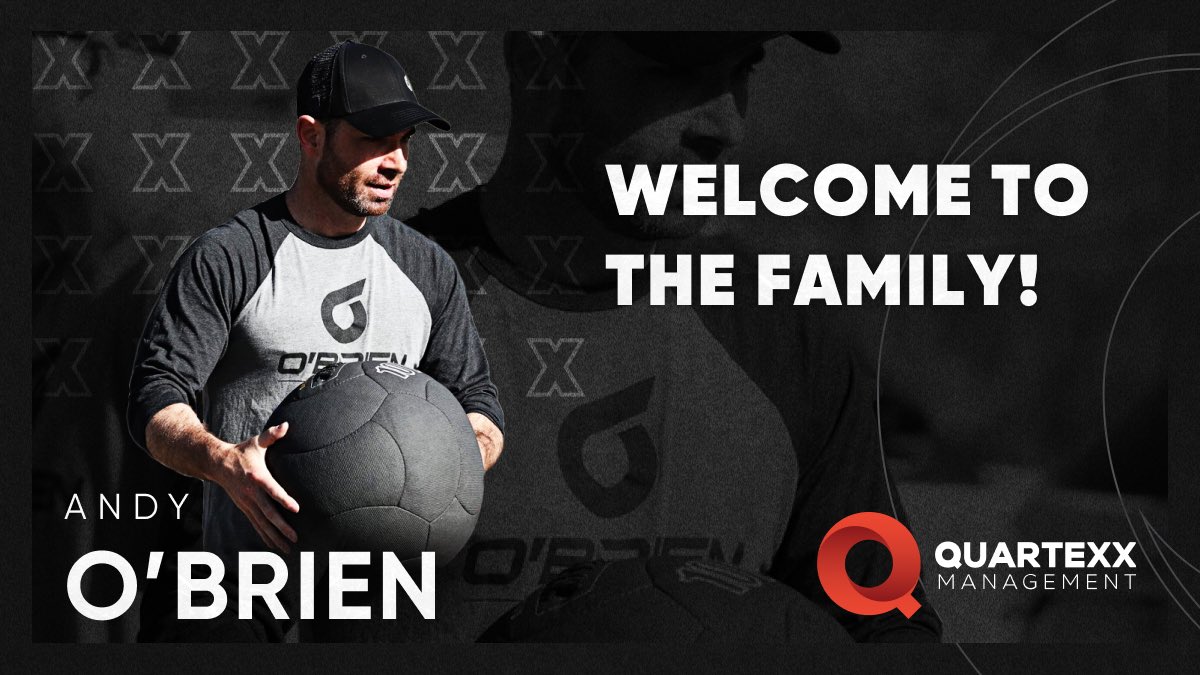 Excited to announce the addition of Andy O’Brien to the Quartexx Management Team. <a href="/bodybyobrien/">OBSW Inc</a> joins us as Director of Sport Science, Player Health &amp; Performance. Welcome to the family, Andy!