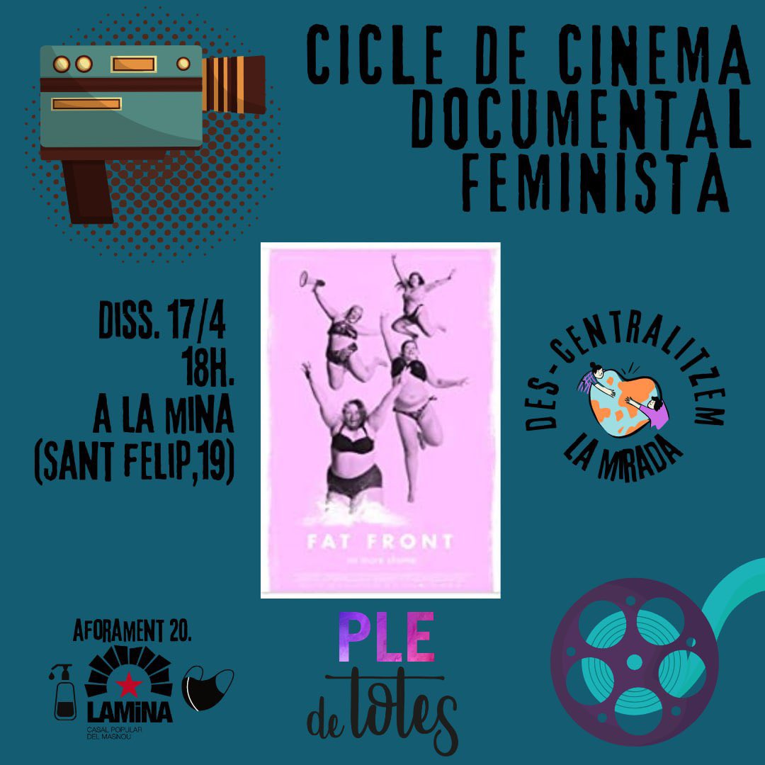 Aquest dissabte seguim descentralitzant la mirada, d’Argentina cap a Dinamarca! Documental sobre la #gordofobia a la <a href="/laminademasnou/">Casal Popular la Mina</a> #feminismes #elmasnou 
⏱18 h
📅 Dissabte 17/04
📍 Casal Popular La Mina