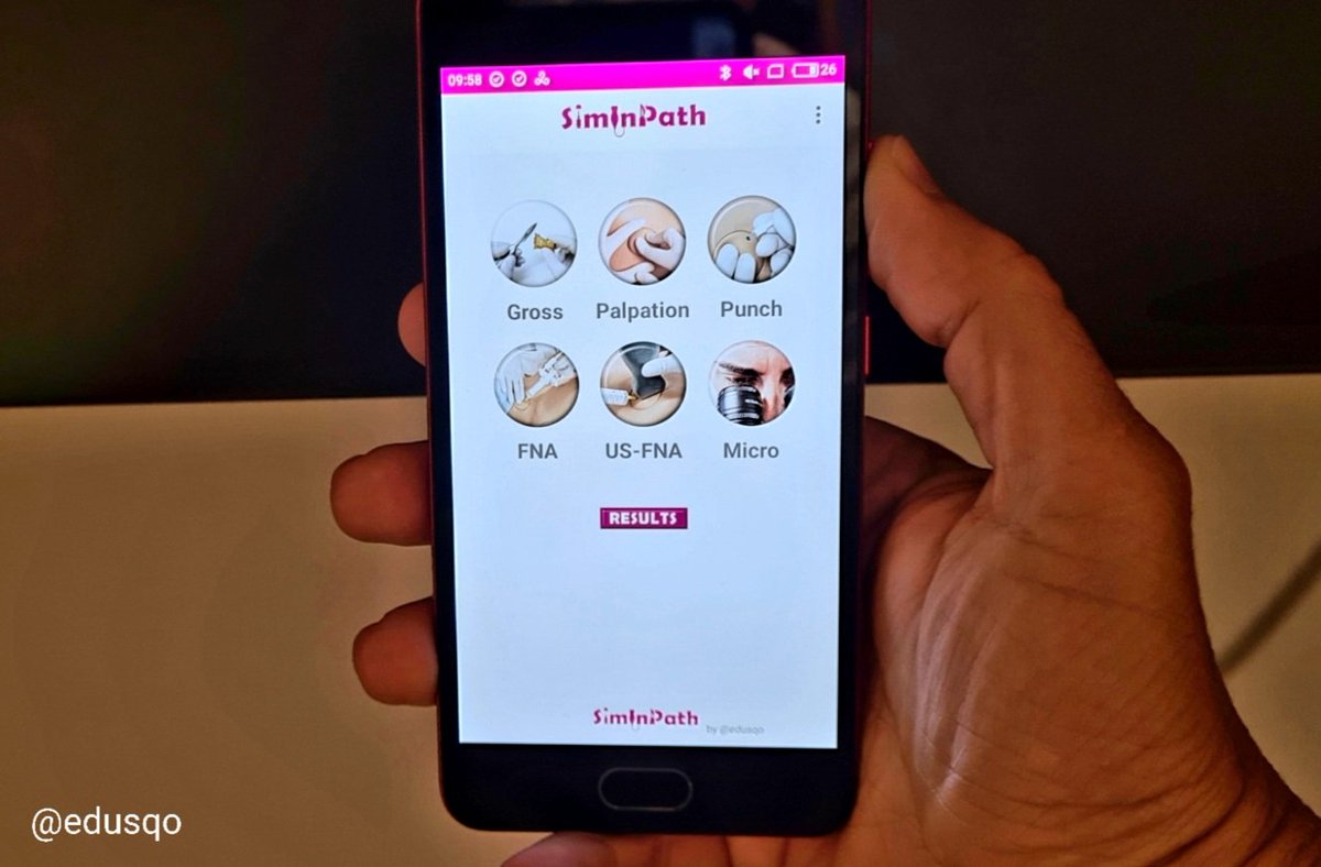 edusqo's tweet image. Hi, tweeples!
I have created #SimInPath @SimInPath, a nonprofit 🆓️ #App for @Android.
It helps to assess competences in #Pathology through #Simulation.
I hope you like it 🤓.
➡️ play.google.com/store/apps/det…
#MedEd #PatientSafety #OSCE #SBME