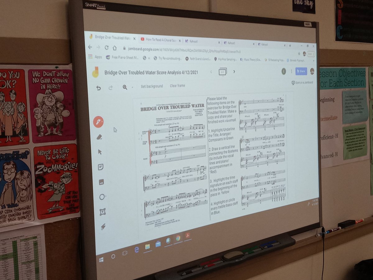 MHCHSChorus's tweet photo. Building music literacy skills in choral music with current repertoire using digital color-coded choral scavenger hunt and labeling exercises.  Students continue to demonstrate their comprehension of sight-reading and vocal music skills. #wearefinearts #vocalmusicvirtuallearning https://t.co/gSTr4RkmNB