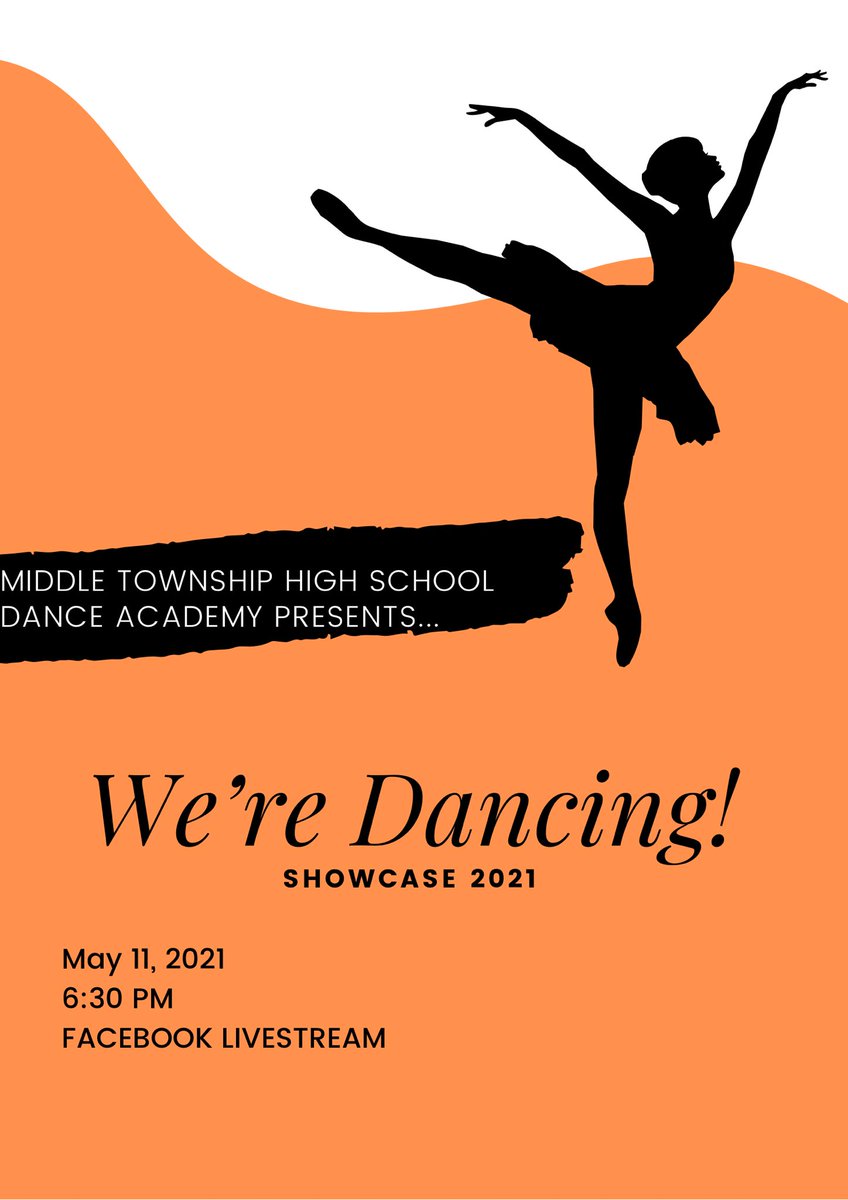 mths_dance's tweet photo. ✨SAVE THE DATE✨
“We’re Dancing!” Showcase 2021 

Each dancer will be given TWO tickets for in person attendance. The show will be live-streamed on Facebook. Everyone get excited because “We’re Dancing!” #MTHSDance https://t.co/KFk3JFg85X