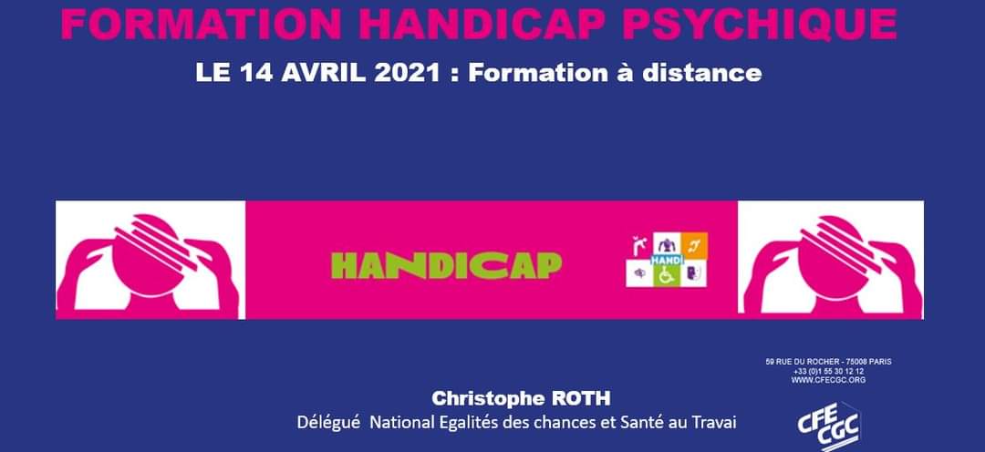 ROTH_CFECGC's tweet photo. Une journée au plus proche du terrain se termine avec une journée de formation à distance qui s'est déroulée sur le sujet du handicap dans le cadre de la convention @Agefiph_ @CFECGC
18 militants et adhérents des nombreuses fédérations professionnelles ont pu se former, réagir ! https://t.co/a6eiOePUQX