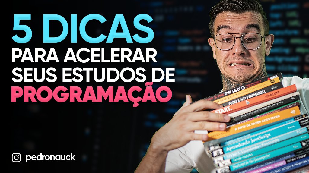 pedronauck's tweet image. Acabou de sair video novo lá no Youtube! 🔥
👉🏻 youtu.be/lFbPhFDLP6M
Se você precisa de um help pra se organizar e acelerar os estudos de programação, você vai gostar demais desse video!
#programacaoweb #javascript #js #reactjs #frontend #backend