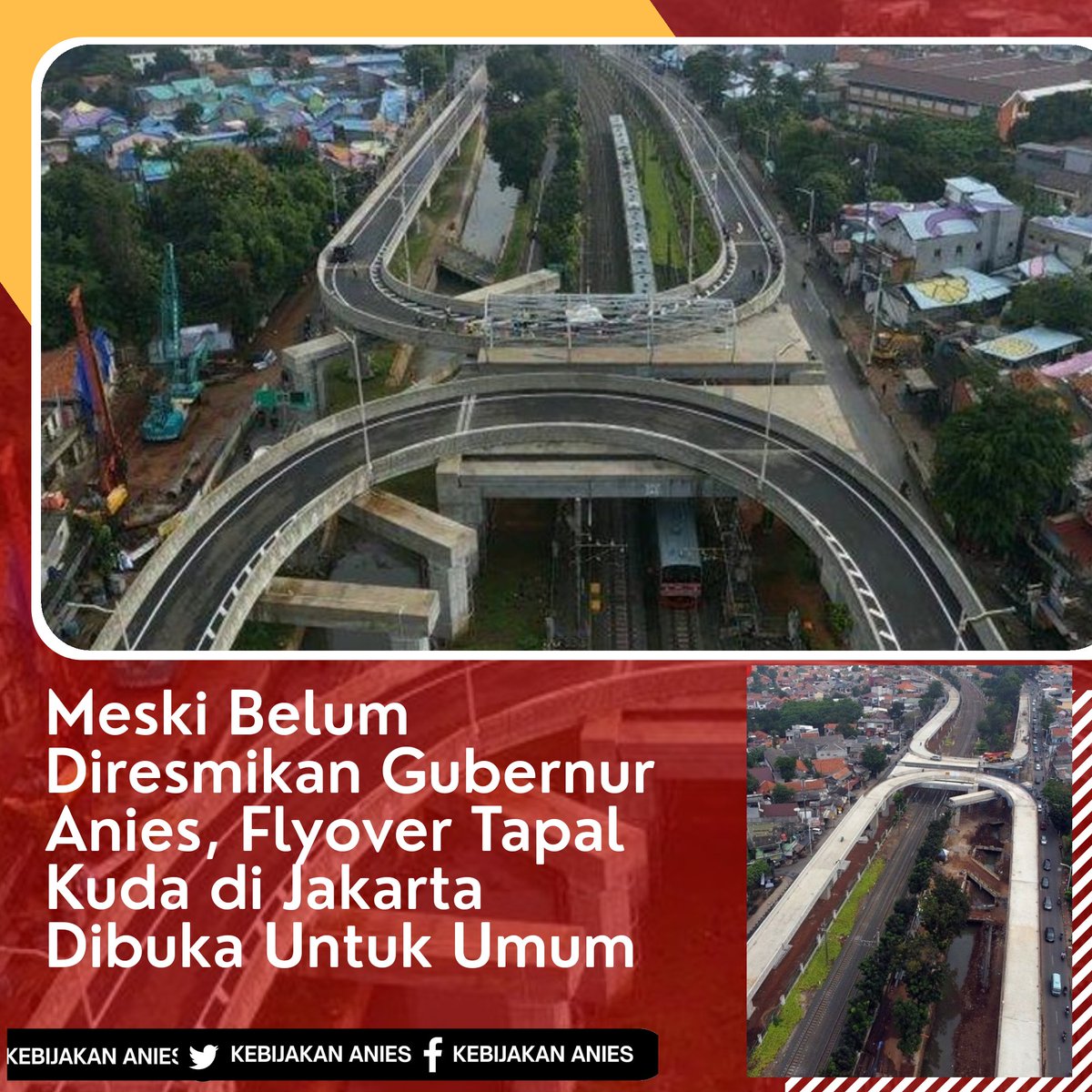 kebijakananies's tweet photo. Meski Belum Diresmikan Gubernur Anies, Flyover Tapal Kuda di Jakarta Dibuka Untuk Umum
https://t.co/UIFQYkuhED
#FlyaOver #TapalKuda #DKIJakarta #Info https://t.co/KDfBEdtWg8