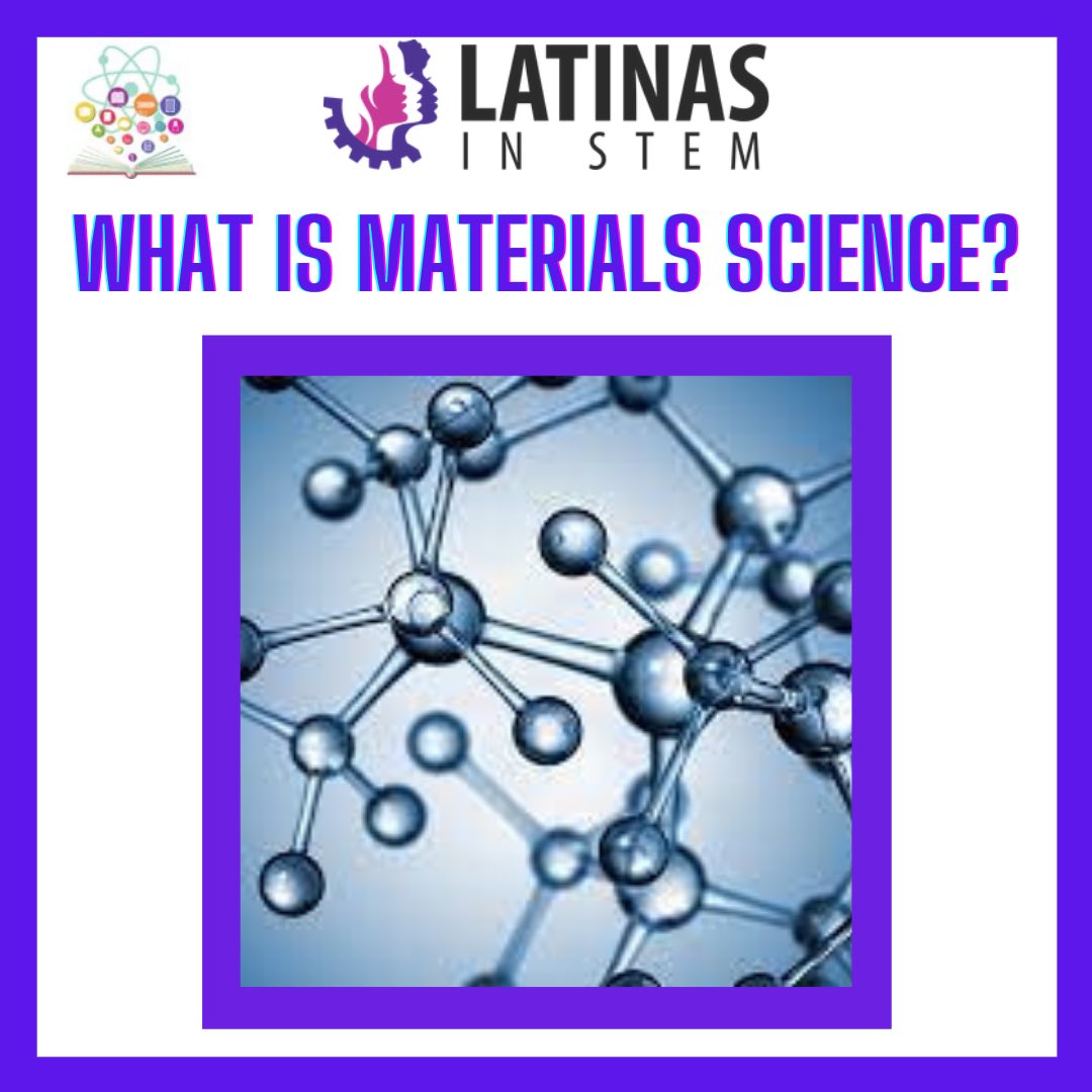 LatinasinSTEM's tweet photo. This month we are focusing on #materialsscience. Join us to learn more about careers in Materials Science and don’t forget to submit your questions for a #materialscientist. #latinasinstem https://t.co/38YuKrItU3