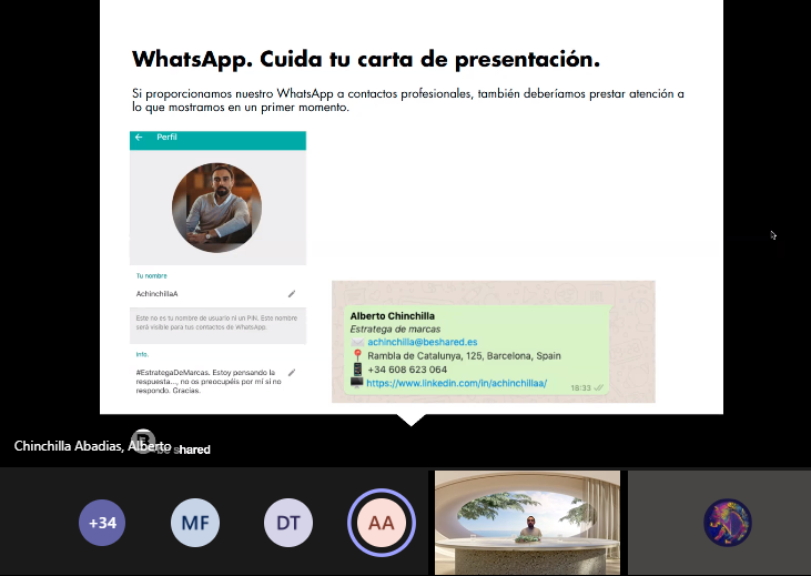 Elissaga's tweet photo. Algunas ideas compartidas por @AchinchillaA en #DigitalUsma:
👉Las redes sociales son canales públicos, no son canales privados
👉Hay que ser coherentes dentro y fuera de los redes sociales
👉Recuerda dejar huella en tus áreas de interés y ser "referencer" https://t.co/Mnqm2Hu2mA