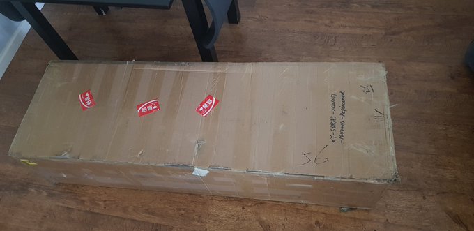 Replacement body arrived yesterday. Nao can now hold her head up properly and has her left leg working