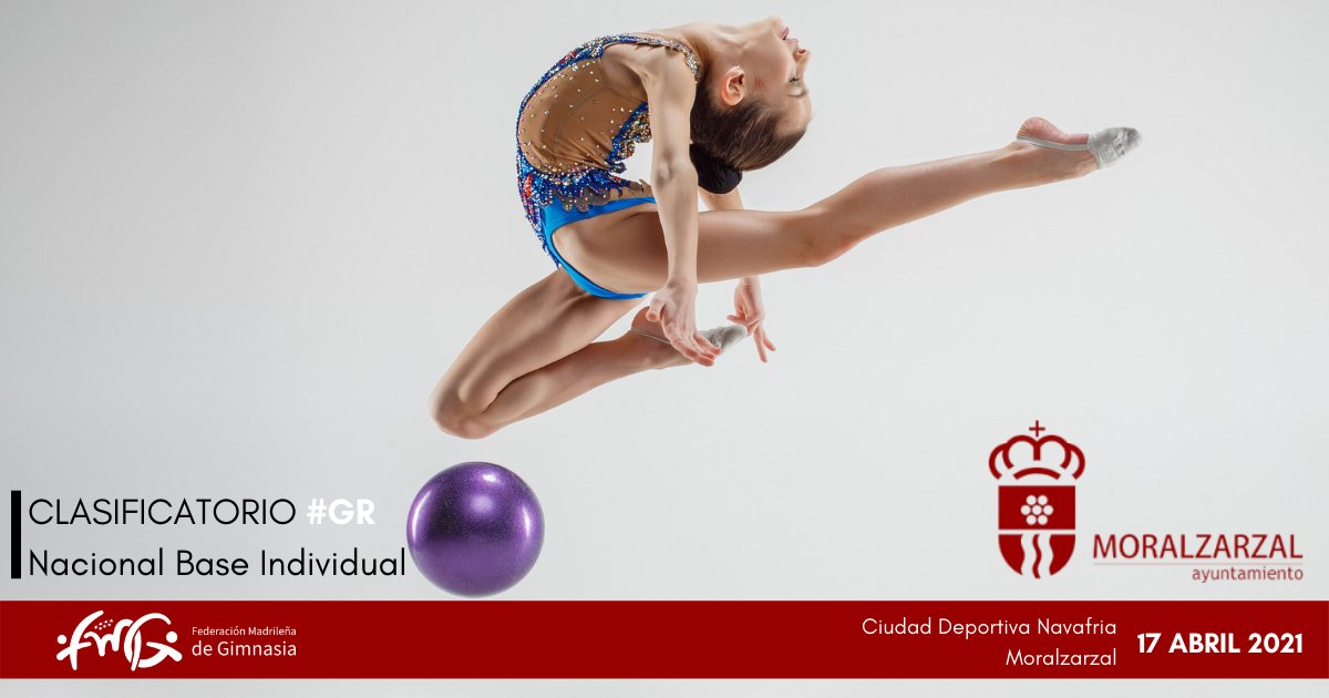 ⭐️ NUEVO EVENTO ⭐️
🟣 Clasificatorio Nacional Base Individual 2021 (Moralzarzal)
🤸‍♀️  Organizado por: <a href="/GimnasiaFm/">Federación Madrileña de Gimnasia</a> 
📍  Ubicación: Moralzarzal (Madrid)
📅  Fecha: 17 de abril de 2021
Más info: releve.es/.../clasificat…
#ViveEnRelevé🤸