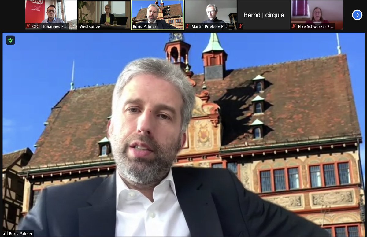 Boris Palmer zeigt, was Tübingen klimatechnisch auf die Beine stellt - gestreamt aus der #WESTSPITZE vom #Barcamp Unternehmerischer Klimaschutz #madeintübingen