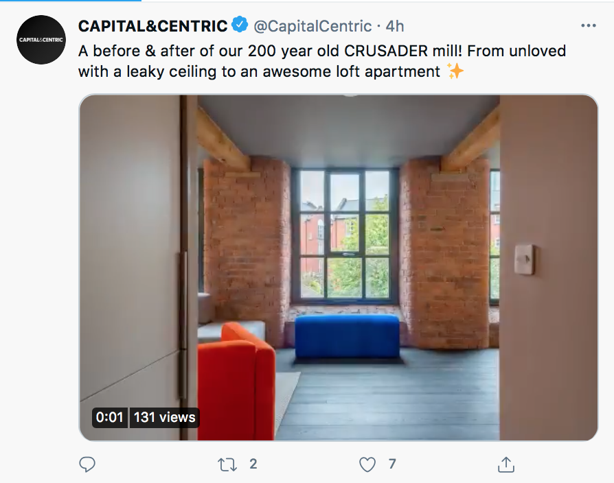 videosmithery's tweet photo. "unloved", "leaky ceiling" - developers shape a narrative around 'care' for the building. 

I remember when the developers sandblasted 3rd floor, causing dust, grit and water to go through to the working textile factory below. Stock and machines wrecked , +£10k damage for factory https://t.co/Mw9BV6kAij