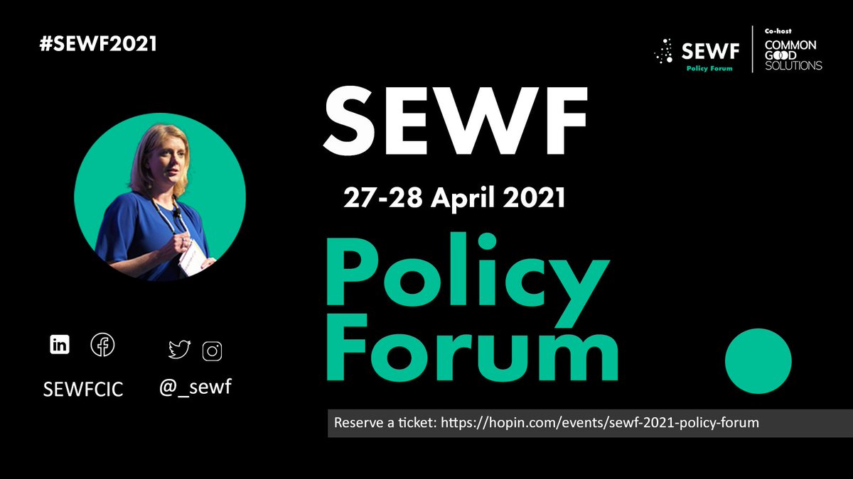 sea_worldwide's tweet photo. Did you know that this year's @_SEWF Policy Forum (27-28 April) is open to all and tickets are free?

To register and find out more, visit: https://t.co/trHI77VHYv #SEWF2021 https://t.co/SLBx6uNE9v