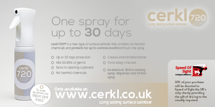 speedofsightorg's tweet photo. Cerkl, one of our Inspire 25 club members has a sanitiser spray that is effective for up to 30 days. Definitely good news in these times. What is more, they have agreed to donate a percentage of their purchases to us https://t.co/9zgnbwhcSX