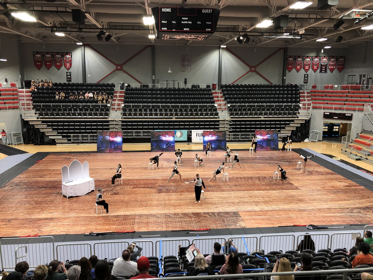 Pictured is Southmoore HS (OK) using FLASH tarp and vinyl prints, at the recent WGPOklahoma West Championships.  FLASHVisualMedia.com 
#flashvisualmedia #makingartreality #marchingarts #wgi2021