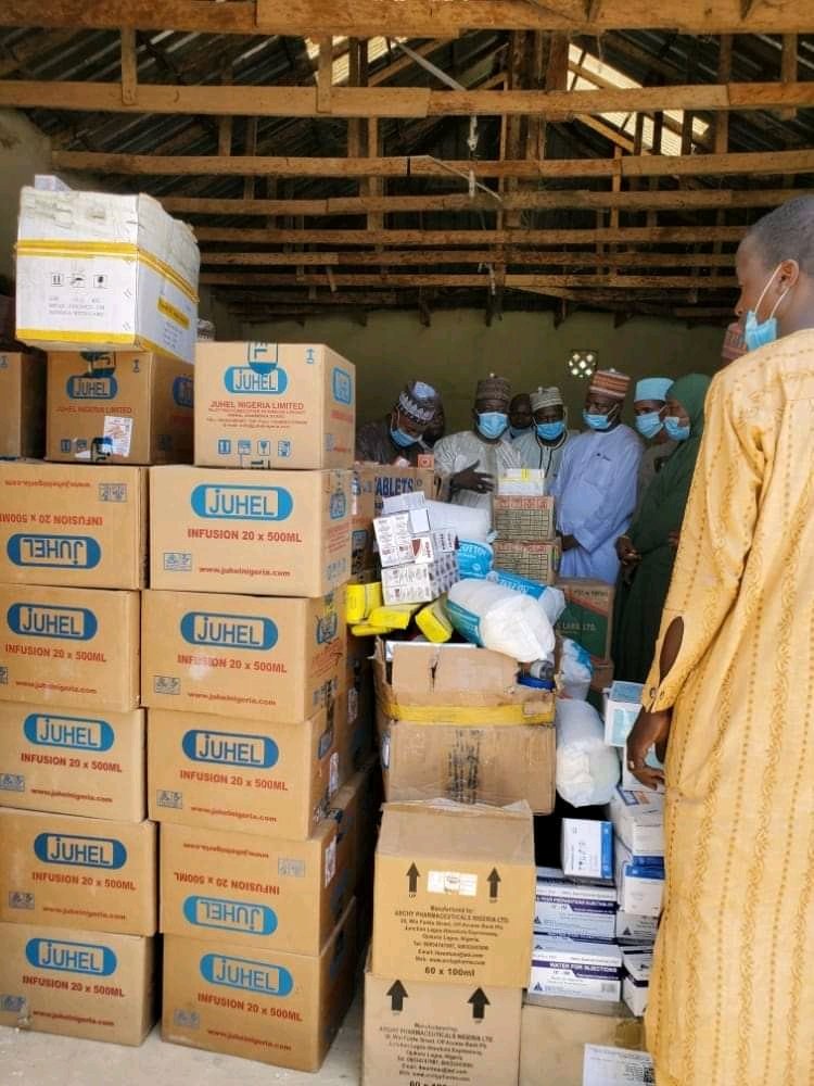 Today the 14th of April 2021, the Executive Secretary <a href="/YSPHCMB/">Yobe SPHCMB</a> Hands Over Drugs and Medical Consumables donated by Senator Alhaji Ibrahim Gaidam FNCA, FCPA to 19 Primary Health Care facilities across Six LGAs of Yobe East Senatorial District.
