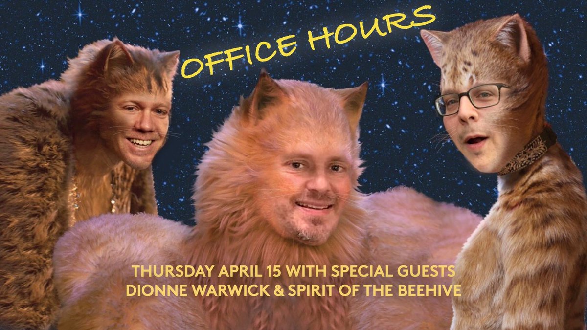 OfficeHrsLive's tweet photo. Wow wow wow! The Queen of Twitter, music legend @dionnewarwick is joining us on Office Hours tomorrow. Plus psych rockers @thespiritoftheb . Tune in LIVE tomorrow 4/15 at 10am PT (1pm ET) at https://t.co/uaCEUt8wPv https://t.co/TjQEr0ltqJ