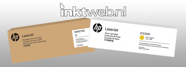 Waarom zit mijn HP toner in een andere doos?