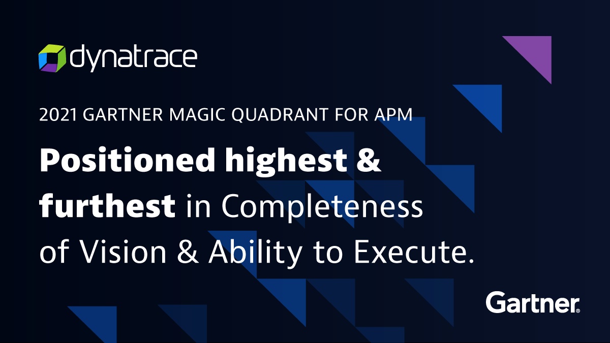 We’d like to thank our #Dynatracers, as well as our active community of customers and partners globally, who motivate and inspire us. We celebrate our positioning on the #GartnerMQ for APM with all of you! Download the report here: dynatr.ac/3dXKmBg