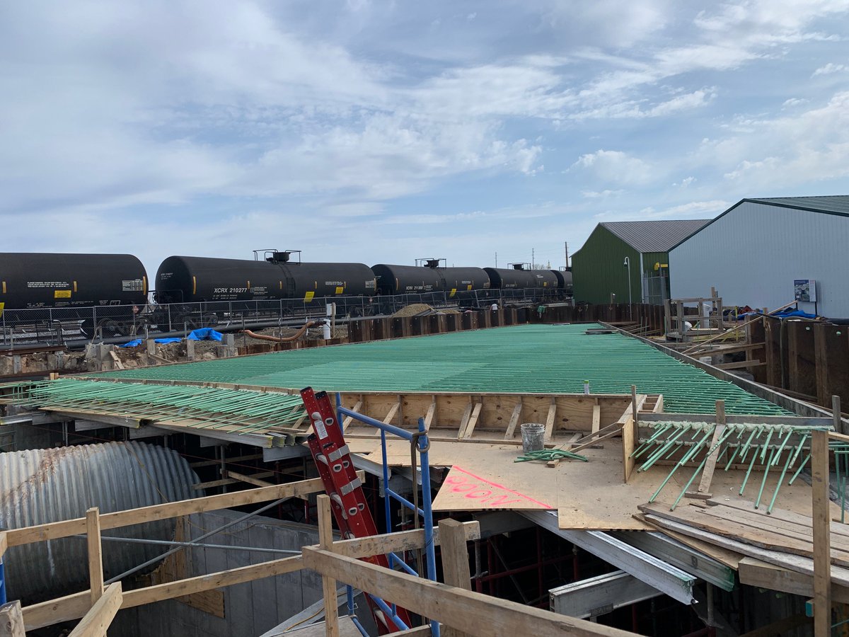 beebranchdbq's tweet photo. Recent work at the Bee Branch Railroad Culverts Project site has been focused on the construction of the outlet structure and underground transition structure. The project is expected to be completed later this year. See more photos at https://t.co/SZhmeryAgs. https://t.co/J74ofVd2Xq