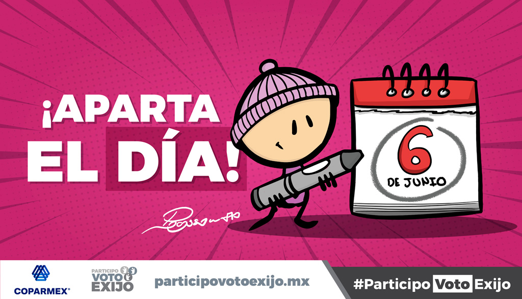 Repite conmigo: Este 6 de junio hay que votar. Este 6 de junio hay que votar. Este 6 de junio hay que votar. Este 6 de junio hay que votar. Este 6 de junio hay que votar.  #ParticipoVotoExijo