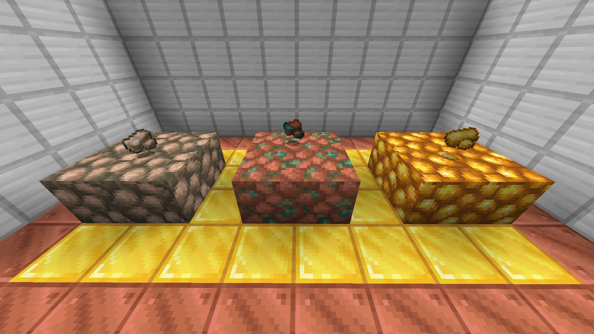 Minecraft Portal 🎄🇧🇷 on X: #6 Minérios, blocos, lajes e escadas de  cobre (Possuem versões enceradas pelo favo de mel)   / X
