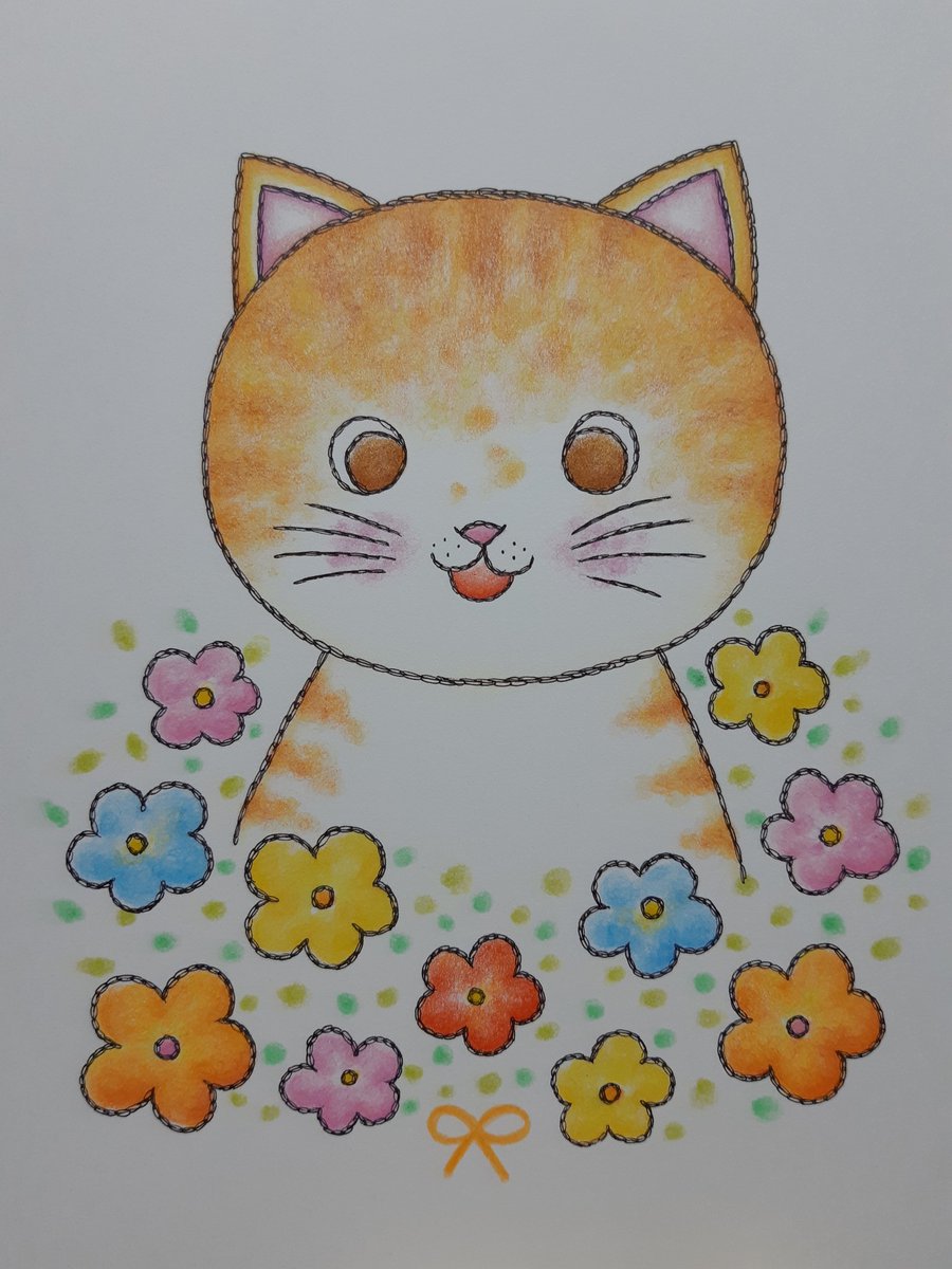 ｂａｂａ ｓａｔｏｍｉ イラスト イラストレーター ねこ ペット似顔絵 オーダーイラスト Illustration Illustrator プレゼント Minne