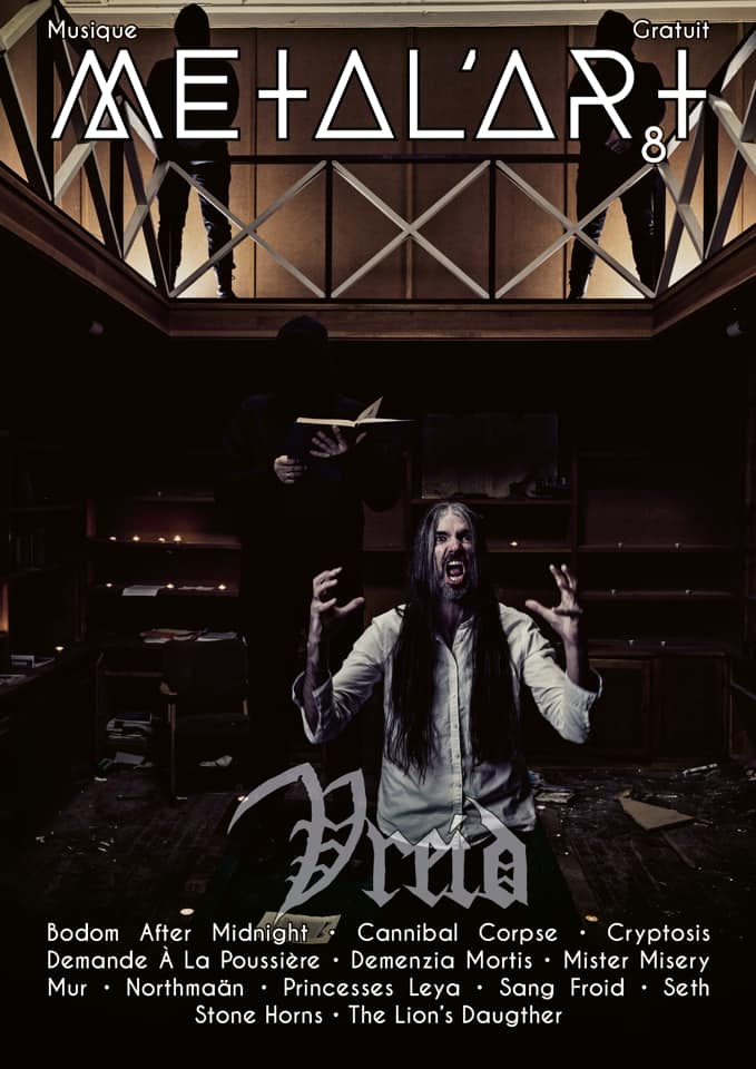 Vreid Frontpage on Metal Art Magazine.