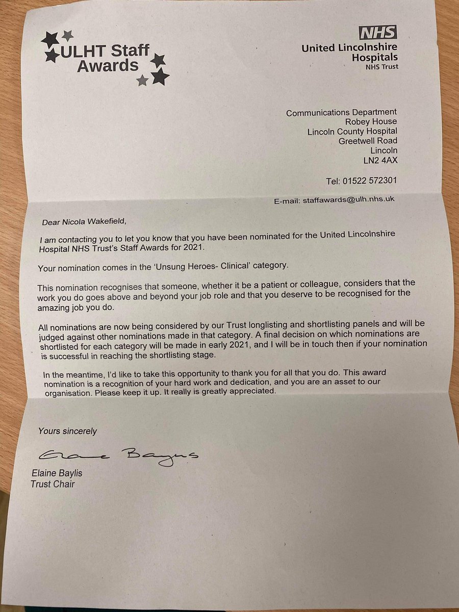 ULHT_OT (@ulht_ot) on Twitter photo So many unsung heroes in the NHS, so how fabulous to see our amazing and hardworking OT assistant Nic getting a staff award nomination in recognition of all that she does 👏💚 @emmawheatley3 <a href="/HeatherPaula/">Paula Heather</a> <a href="/HayleyFroggatt/">Hayley Froggatt</a> <a href="/PennyFatchett/">Penny Fatchett-Lawrence</a> So many unsung heroes in the NHS, so how fabulous to see our amazing and hardworking OT assistant Nic getting a staff award nomination in recognition of all that she does 👏💚 @emmawheatley3 <a href="/HeatherPaula/">Paula Heather</a> <a href="/HayleyFroggatt/">Hayley Froggatt</a> <a href="/PennyFatchett/">Penny Fatchett-Lawrence</a>