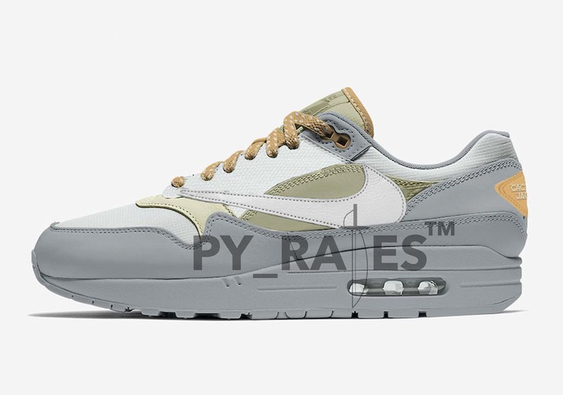 crepdate's tweet photo. Nike Air Max 1 x Travis Scott "Cactus Jack" expected to drop in atleast 5 colorways #nike #travisscott https://t.co/WX2t68hHAD