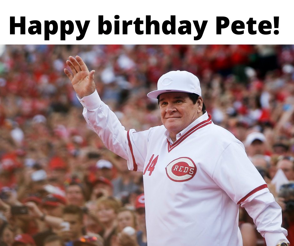 Happy 80th birthday to Pete Rose, aka the Hit King! >>  