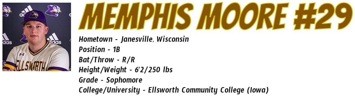 DairylandLeague's tweet photo. 1B Memphis Moore signs with the Lakeside Beach Bums for the 2021 season.
Memphis is originally from Janesville, Wisconsin and attends Ellsworth Community College in Iowa
Full League Article
https://t.co/34HX3rkp2l https://t.co/Gkq9JSsqVk
