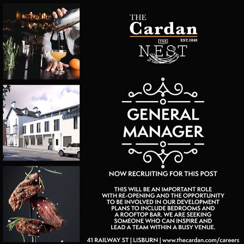 Purpleaproncom's tweet image. Now recruiting #purpleapron #Lisburn #jobs recruiting #hospitality #Barjobs @CardanBar
