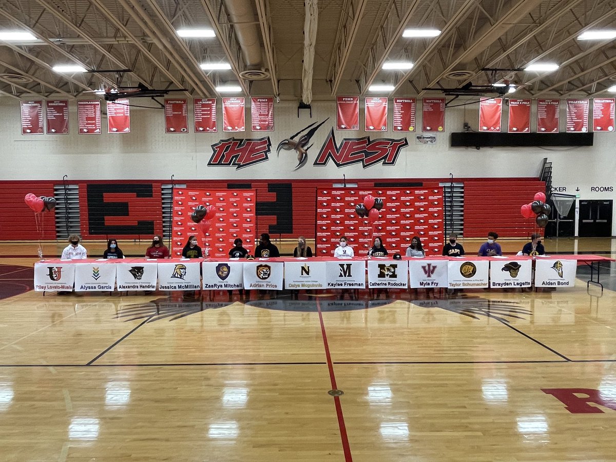 Spring Signing Day at the Nest this morning. Congrats to all 13 student-athletes on making their college decision. <a href="/aurorasports/">Sentinel Prep Sports</a> <a href="/CCSDATHACT1/">Cherry Creek Schools Athletics & Activities</a> <a href="/9Preps/">9NEWS Prep Sports</a> <a href="/denverpost/">The Denver Post</a> <a href="/WeAreEaglecrest/">Eaglecrest Raptors</a>