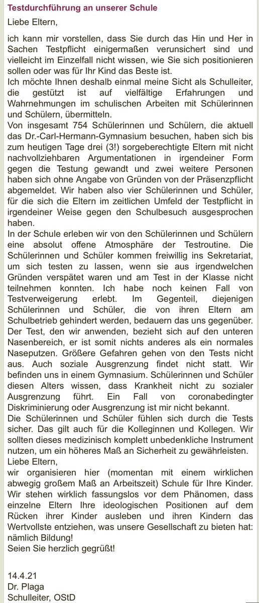 🔴🔴🔴Dennis Jannack🔴🔴🔴 (@denjanm) on Twitter photo Sehr gute Erklärung der Schulleitung des Dr.-Carl-Hermann-Gymnasiums Schönebeck zur Testdurchführung. Danke. gym-hermann.bildung-lsa.de Sehr gute Erklärung der Schulleitung des Dr.-Carl-Hermann-Gymnasiums Schönebeck zur Testdurchführung. Danke. gym-hermann.bildung-lsa.de
