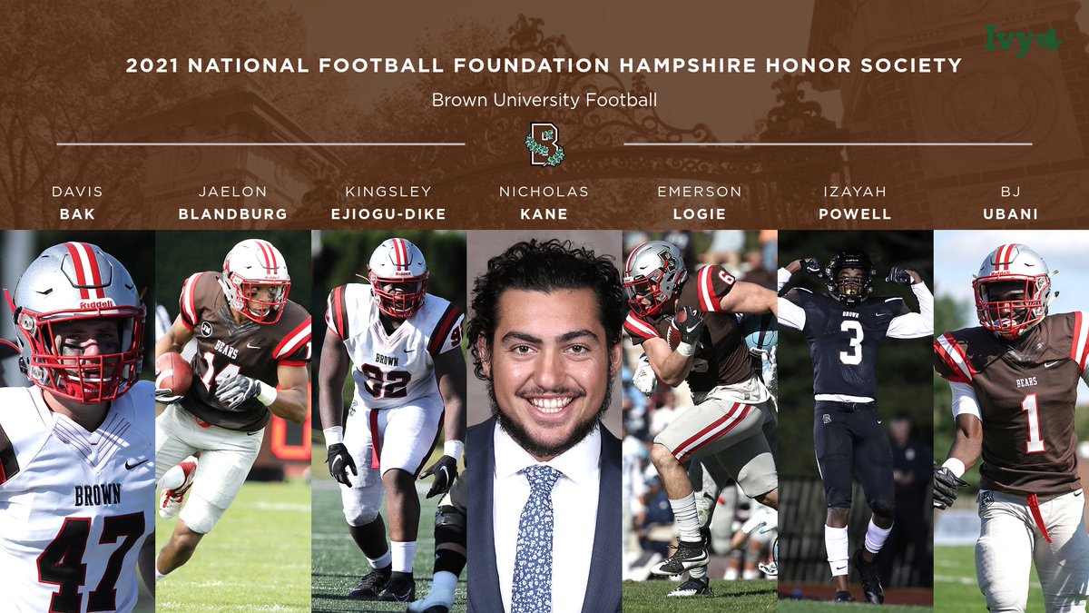 Congrats to our seven <a href="/NFFNetwork/">National Football Foundation</a> Hampshire Honor Society selections!

📰: bit.ly/2QtiPje

#GoBruno 🐻🏈📚🎓