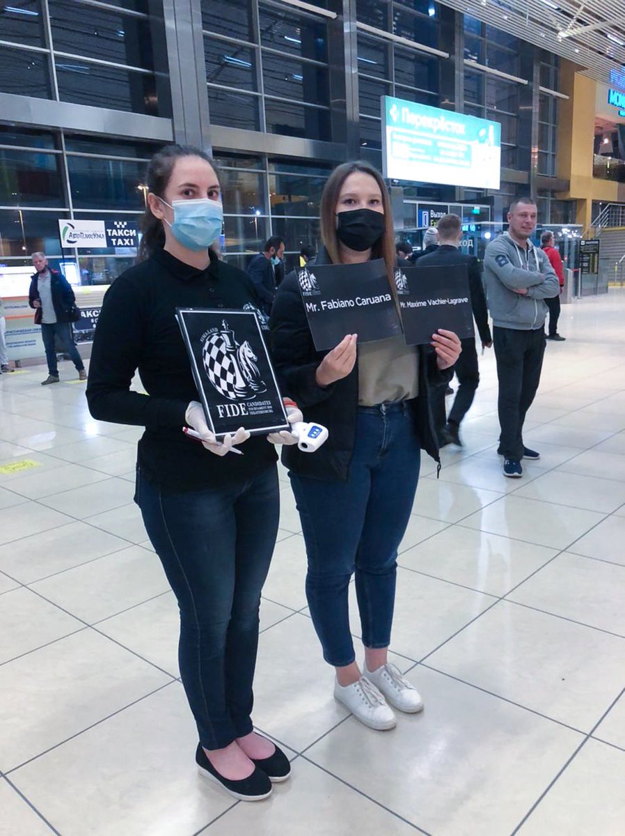 photochess's tweet photo. Both @FabianoCaruana and @Vachier_Lagrave were the last to leave the country before the airspace closure, and now are the first to be back to the capital of Urals, where #FIDECandidates starts in four days! Follow the event and find all the information at https://t.co/9yNb1WWdej https://t.co/H7tV1PXWrq