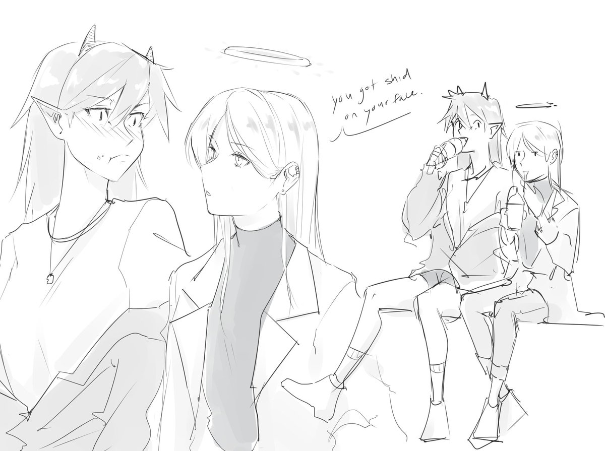 my ocs from like grade 8! i thought i should give em some love 
